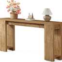 Little Tree 70.9-Inch Long Console Table, Narrow Sofa Table Behind The Couch, Farmhouse Console Table for Living Room, Entryway, Hallway (Rustic)