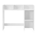 GlossyEnd Sturdy & Elegant Wood Desk Bookshelf Organizer, Office Storage Holder, Desktop Organizer, Collage Dorm, White