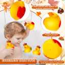 Deekin 24 Pcs Fall Rubber Ducks Acorn 2 Inch Thanksgiving Rubber Autumn Fall Themed Party Favors Bathtub Float Squeak Duck