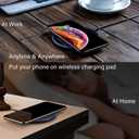 Pocxwa Wireless Charger for Samsung iPhone LG, Fast Wireless Charging Pad Compatible with Samsung Galaxy S25 Ultra S24 Plus S23 S22 S21 S20 S10 S9 S8 Note 20 10 9 8, iPhone 17 16 15 14 13 12 11 X XS