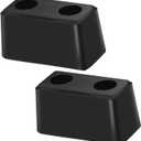 2-Pack Heavy Duty Rubber Bumper Blocks Industrial Dock Buffers 6x3x3 Perfect for Truck Rear, Chassis, Flatbed Trailers, Reefer, Boat, Marinas & etc 4502-1276