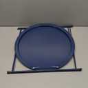 Garden 4 you End Table Outdoor Side Table, Small Patio Table Metal Side Table, Round Folding Side Table, for Outdoor and Living Room,Dark Blue