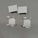 4 PCS Bookcase Connector Compatible with IKEA Billy BookshelfBookshelf Hook Clip Aligner Shelf Straightener for an Organized Look(White)