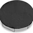 Trampoline Cover, 6/8/10/12/13/14/15/16FT Trampoline Weather Protective Cover, Outdoor Round Waterproof UV Resistant Wear-Resistant Trampoline Cover (Black)