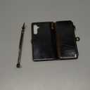 Defencase Samsung Galaxy S23 Plus Wallet Case, Luxury Coffee PU Leather, Magnetic Flip Strap, Zipper Card Holder, 10 Card Slots, Compatible with Wireless Charging & Kickstand, Unisex