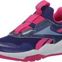 Reebok Girl's Xt Sprinter Slip Sneaker (6 Little Kid, Footwear White/Lilac Glow/Bold Purple)