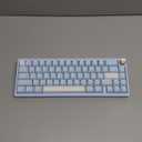 Womier SK65 Wireless Mechanical Gaming Keyboard with Knob, 60 Percent Creamy Aluminium Keyboard for PC, Bluetooth 5.0/2.4GHz/USB-C Wired, Hot Swappable Custom Lineaner Switch, RGB Backlit, Blue