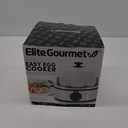 Elite Gourmet EGC724SS Easy Electric Poacher, Omelet Eggs & Soft, Medium, Hard-Boiled Egg Boiler Cooker with Auto Shut-Off and Buzzer, Measuring Cup Included, BPA Free, 7, Stainless Steel