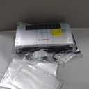 Bonsenkitchen Vacuum Sealer Machine, Built-in Cutter | Bag Storage, Multifunctional Food Sealer for Sous Vide & Meal Prep, 1 Roll Bag & 10 Pre-Cut Bags, Silver