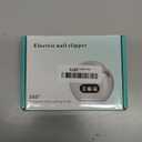 Multi-Functional Electric Nail Trimmer, 2 in 1 Electric Polishing Automatic Nail Clippers, Electric Nail Clipper with 3 Speed Levels, Safe and Convenient Nail Trimmer