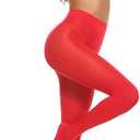 MANZI Tights for Women Solid Color Pantyhose Colored Semi Opaque Footed Tights Soft Stretch High Waist Stockings 70 Denier (Small-Medium)