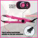 Zhehao Hair Extensions Tool Us Plug Professional Hair Extensions Tools U Tip Professional Heat Iron Connector Wand with 2 Bags Keratin Glue Granule Beads