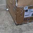 POVISON Fully-Assembled Minimalist Floating TV Stand, Modern Wall-Mounted Entertainment Center with 2 Flip-Down Cabinet Doors, Solid Wood Media Console, Walnut & Black, 47.24"