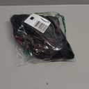 Women's Big Maroon Color Number 5 Five Grunge Distressed Design V-Neck T-Shirt, Black, Medium