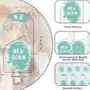 2 x Whaline 7Pcs Blue Baby Closet Size Dividers Clear Acrylic Hanger Clothes Organizers Newborn to 24 Month Infant Wardrobe Separators for Home Nursery Baby Clothes, 3.5 x 7 Inch