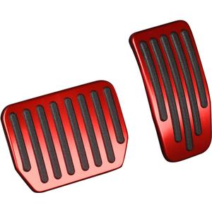 Foot Pedal Pads Set for Tesla Model 3 Model Y, Non-Slip Performance Aluminum Car Accessories Brake & Accelerator Pedal Covers for Model 3/Y (Red)