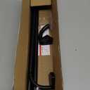 Blackout Curtain Rods for Windows 36"-48", 5/8 inch Small Matte Black Wrap Around Curtain Rod Curved Room Darkening Single Window Rod for Bedroom Kitchen(36"-48")