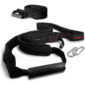 Sled Pulling Handle Straps  Padded Arm & Shoulder Support | Full-Body Resistance Training for Football, Speed, and Power Workouts | 2 Straps + 2 Hooks Included