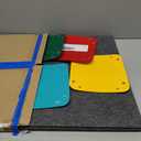 Tektalk Jigsaw Puzzle Board with 2-in-1 Designed Stand & Cover, Multi-Angle Adjustable Bracket & 6 Color Sorting Trays, Lightweight Portable Mat for Puzzle Storage Saver, Up to 1000 Pieces (Gray)