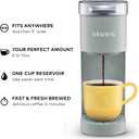 Keurig K-Mini Single Serve K-Cup Pod Coffee Maker, 6 to 12oz Brew size, with Cord Storage, Perfect for Small Spaces, Studio Gray