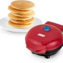Dash Mini Maker Griddle - Compact Griddle for Creative Homemade Treats - PTFE nonstick surface, Quick Heat-Up System & Space-Saving Design - Red