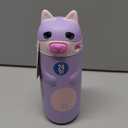 Ello Ellies 12oz Vacuum Insulated Stainless Steel Kids Water Bottle with Straw and Built-in Carrying Handle and Leak-Proof Locking Lid for School Backpack, Lunchbox and Outdoor Sports, Cat