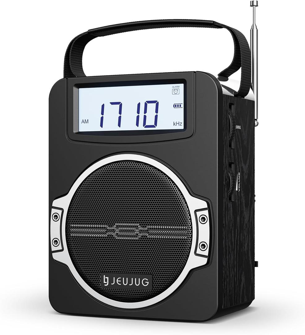 Jeujug Portable AM FM Radio