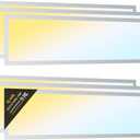 1x4 LED Flat Panel Light, Drop Ceiling Lights Fixture, Selectable Features, 20W/25W/30W/35W/40W, 3000K/3500K/4000K/5000K/6500K, Dimmable (0-10V), for Office Kitchen, ETL Listed (1x4FT-6Pack)