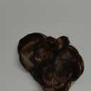 FELENDY 9" Short Ponytail Extension Curly Claw Clip Ponytail Hair Extensions Fluffy Wavy Clip in Pony Tails Hairpiece for Women Synthetic Medium Brown Mix