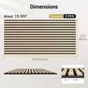 TONOR Wood Wall Panels for Wall, 2 Pack 47.2" x 23.6"/ 120 x60cm(15.5ft) Acoustic Wall Panels, Wood Slat Acoustic Panels for Noise Cancelling and Decoration, Living Room, Bedroom, Office, Oak