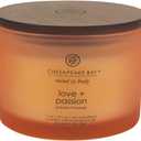 Chesapeake Bay Candle PT40255 Scented Candle Love + Passion (Grapefruit Mango) Coffee Table Orange Home Dcor (11oz)