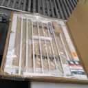 BABELIO 36 Inch Extra Tall Baby Gate with Cat Door, 29-40" Metal Dog Gate, Cat Gate for Stairs, Doorways, Auto Close Safety Gate with Pet Door, Easy Walk Thru, White