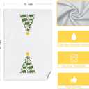 Dinosaur Christmas Tree Hand Towels Set of 2 for Kids Boys Bathroom,Dinosaur Kitchen Kids Bathroom Decor 16x24 Inches