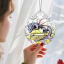 Christmas Ornaments: Stained Glass Ornament, Christmas Tree Ornament, Hanging Ornaments for Home Decor & Xmas Tree Decorations, Exquisite Holiday Decor, Gift & Holiday Present - Dragon of Book