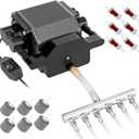 AquaMiracle 6/8/16W Quiet Fish Tank Air Pump 200/317/475GPH High Pressure Aquarium Air Pump Commercial Air Pump Pond Aerator Bubbler Hydroponics Air Pump