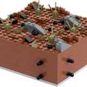 2 x WW2 Battlefield Ground Military Building Block Set(143PCS).WW2 Building Block Fun for Kids and History Buffs.