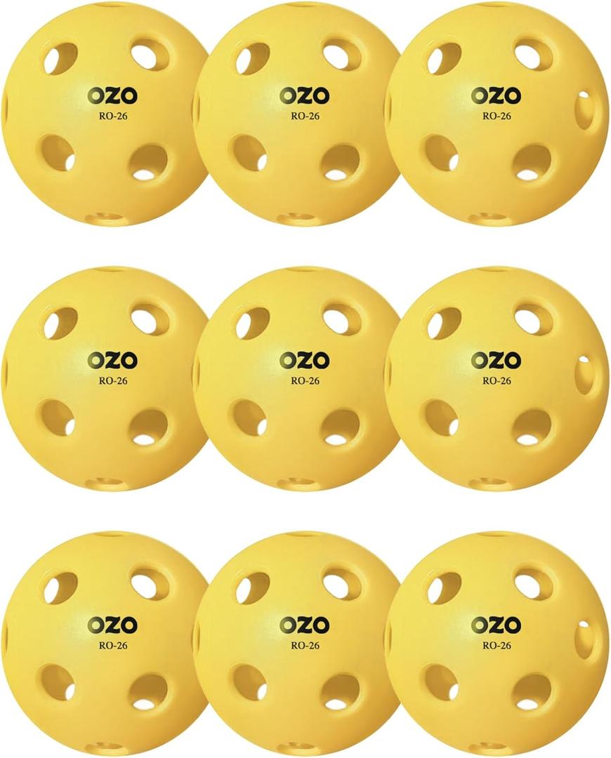 OZO Indoor & Outdoor Pickleball Ball Sets, 6PCS