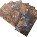 Art3d 102-Piece Peel and Stick Tile Backsplash for Kitchen Bathroom, 3in.  6in. Stick on Subway Tile Rust Slate