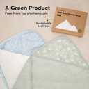 KeaBabies Hooded Baby Towel for Newborn - Viscose Derived from Bamboo Large Baby Bath Towels with Hood for Boys, Girls, Toddler, Extra Absorbent & Soft Newborn Bath Essentials (Serenity, Regular)