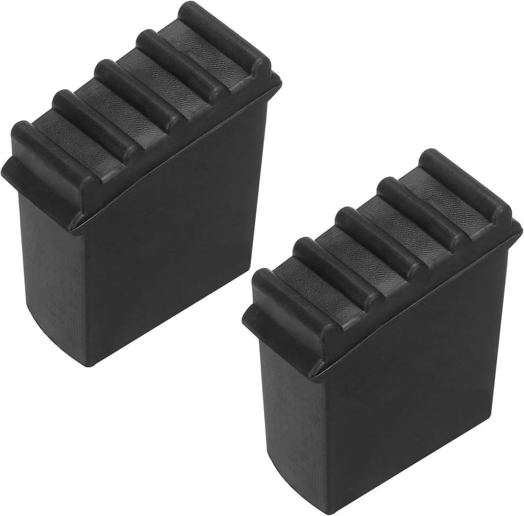 PATIKIL Step Ladder Feet Cover, 2 Pack Non-Slip Rubber Cap Ladder Legs Accessories, Black