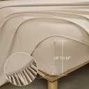 DJY Beige Floral Comforter Set King Size, Branch Botanical Bed in a Beg 7 Pieces Floral Bedding Set, Soft Microfiber Reversible Comforter Set for All Season, 90''x90''