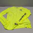 Hurley Boys' Long Sleeve UPF 50+ Rash Guard Swim Shirt (Small, Volt Glow Heather)