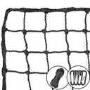 AOLIGEIJS Baseball Softball Backstop Nets,Sports Net,Sports Netting Barrier,Sports Netting for Backyard,Twisted Knotted PE Net (15X60FT)
