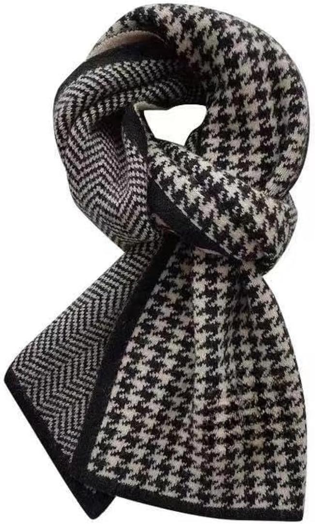 Scarf For Women Winter Scarves For Women Cashmere Womens Scarves Neck Scarf Plaid Fall Soft Classic Warm Lightweight (Black)