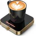 Maestri House Mug Warmer, Electric Coffee Cup Warmer for Desk with 3-Temp Settings,Auto Shut Off, Constant Temperature Heating for Beverage, Milk, Tea and Hot Chocolate at Home & Office (Gold)