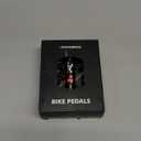 ROCKBROS 4 Bearings Mountain Bike Pedals MTB Padals Platform Flat Bike Pedals Aluminum Alloy 9/16" (Black)