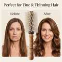 Boar Bristle Round Hair Brush Lightweight Cork Handle, Blonde Boar and Nylon Bristles, 2.75 Inch Blow Out Barrel, Fine to Medium Hair Blowout for Women