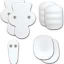 3 x Champro Snaps Pad Set, 7 Piece (Youth) , white