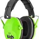 KAYNN Kids Hearing Protection - 28dB Noise Reduction Earmuffs - ANSI Certified Sensory Friendly Headphones for Monster Jam, Concerts, Fireworks, Autism, Travel & School, Ages 3-16, Green