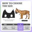 PatiencET Dog Grooming Hammock for Small Dogs Pet Hammock for Nail Trimming Dog Sling for Nail Clipping Dog Hanging Harness (Black, S)